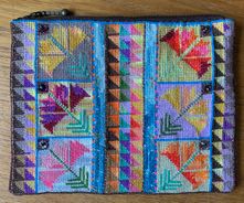 Embroidery crossstitch purse